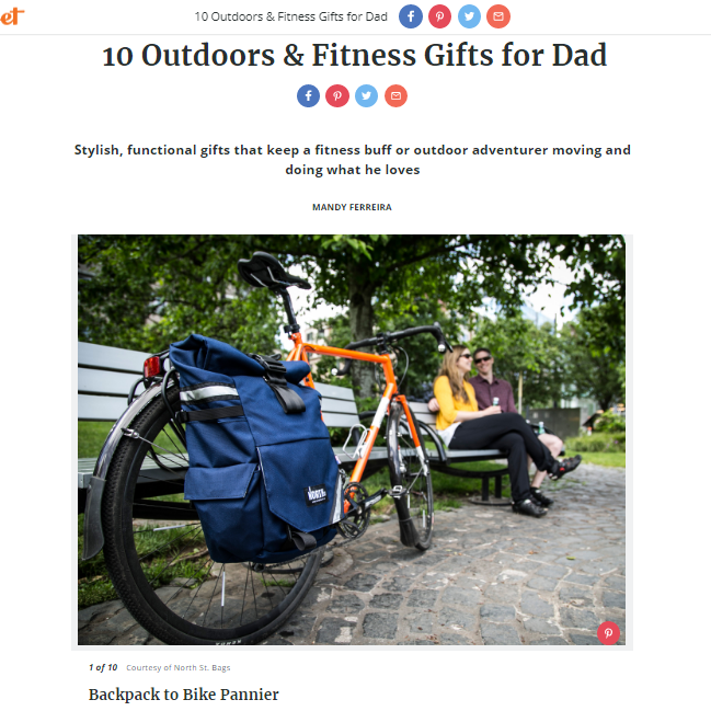 screenshot of sunset article - top fathers day gift roundup