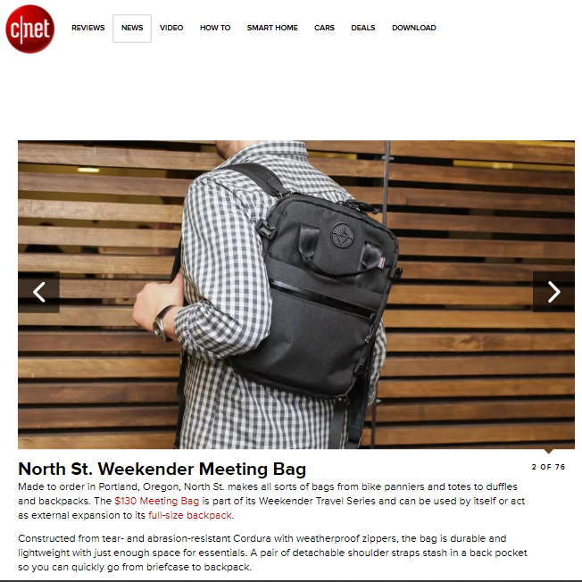 screenshot of cnet article