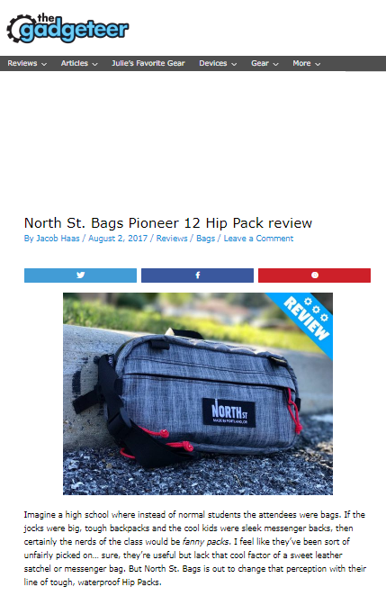 screenshot of the gadgeteer review of the pioneer 12