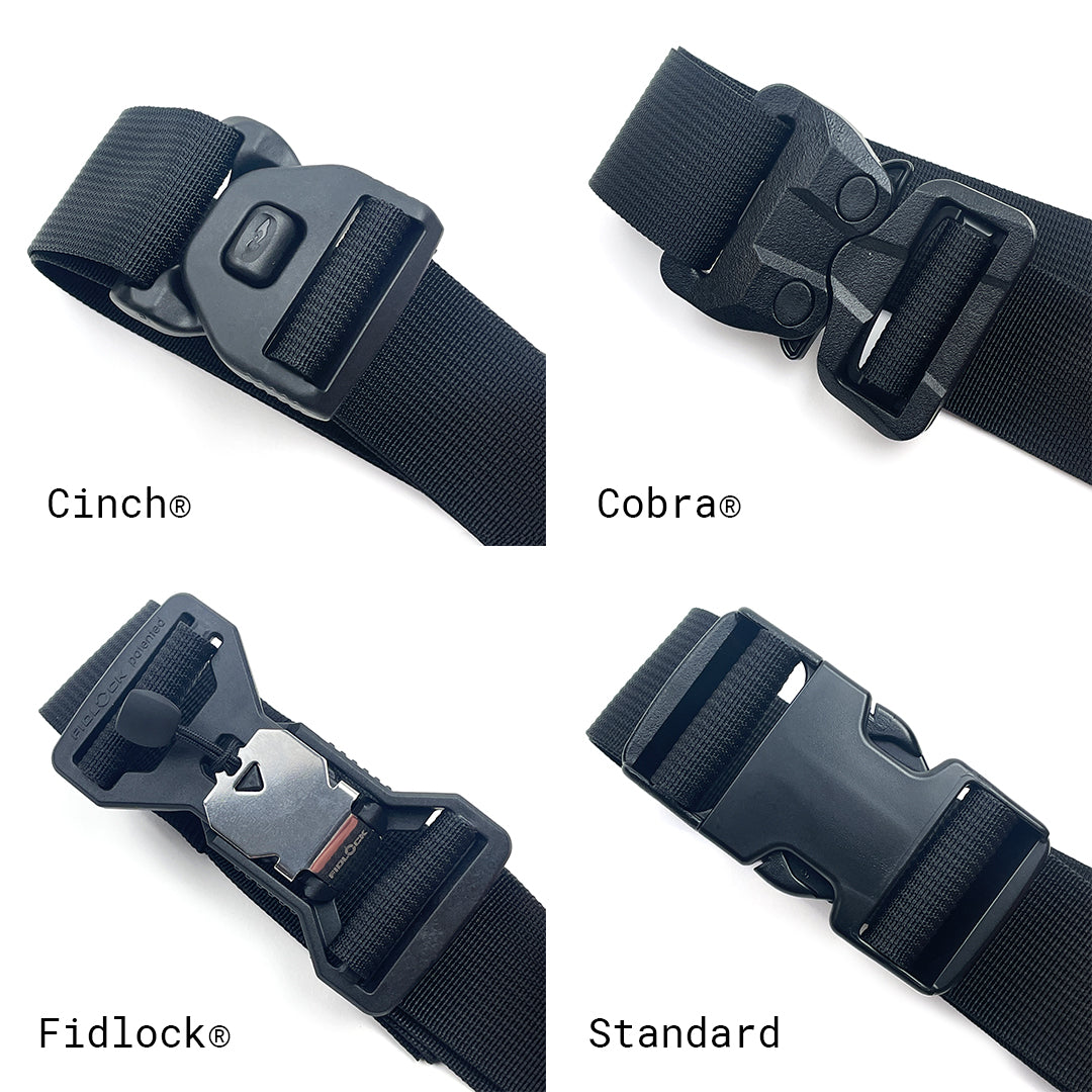4 belt options with different buckles. all-groups