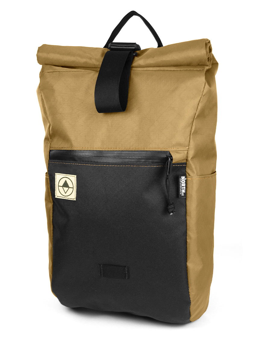 Front view of Davis Daypack 20L in EPX Coyote. - North St Bags