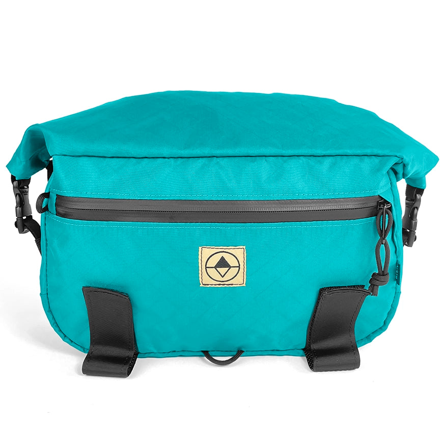 Front view of Roll-Top Trunk Bag in EPX Teal - North St. Bags