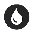water drop icon for waterproof material