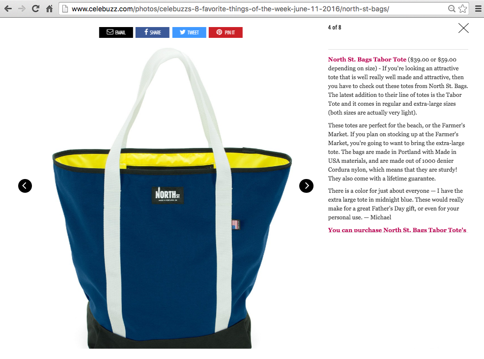 Celebuzz - Review of the Tabor Tote