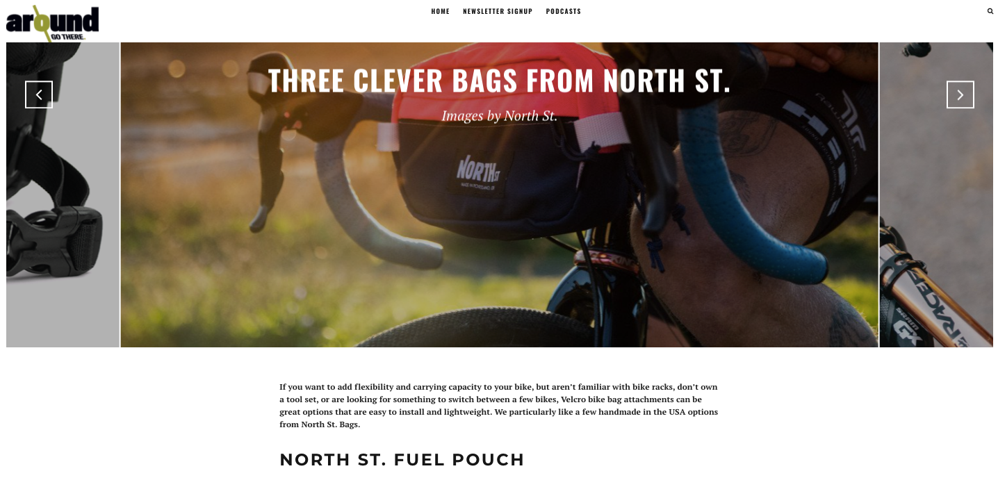 Around on Bikes: Three Clever Bags from North St. Bags