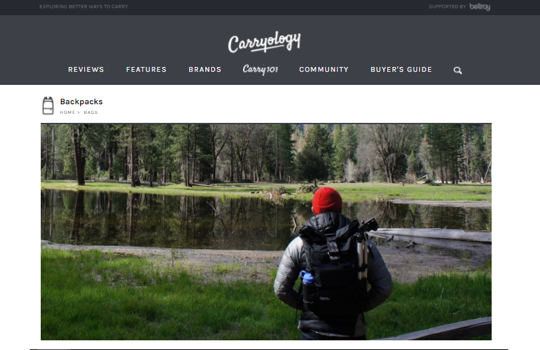 screenshot of carryology review for the flanders and davis