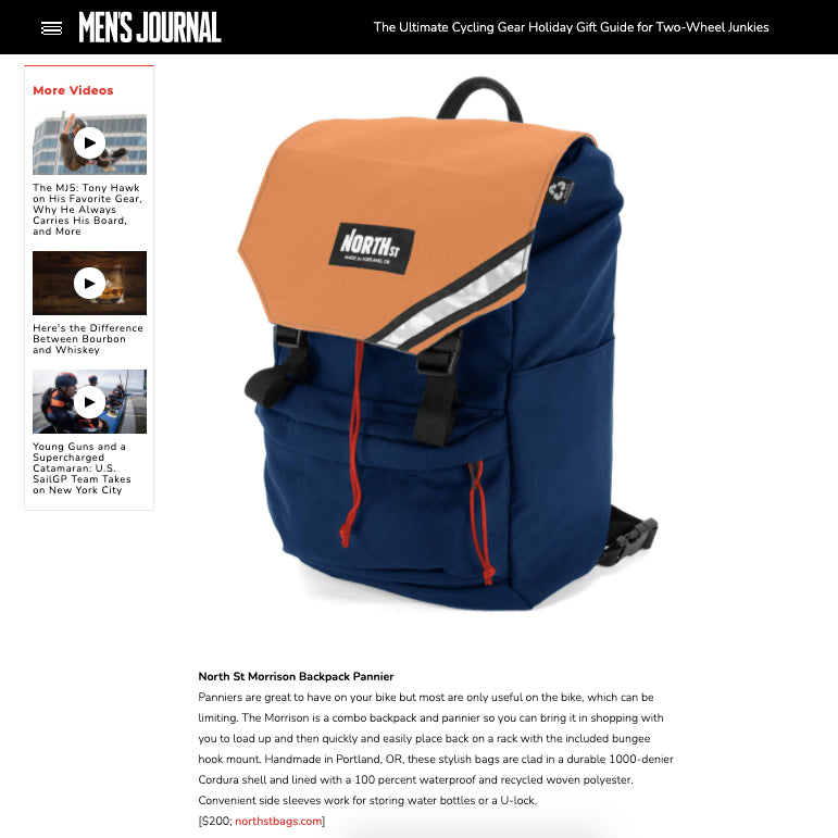 screenshot of Men's Journal review