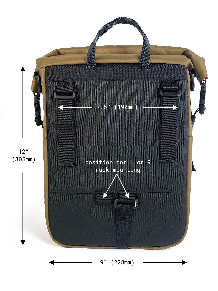 Adventure Micro Pannier 14L | Norths St Bags | Made in PDX Adventure Micro Pannier 14L | Norths St Bags | Made in PDX