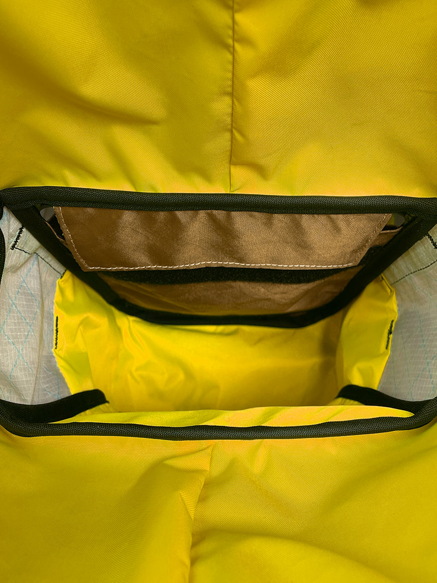 Interior Adventure Pannier with yellow liner - North St Bags all-groups