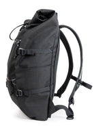 Side view of black backpack on a white background all-groups