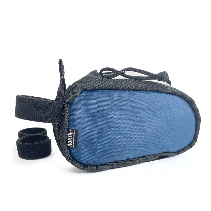 Front view of Fuel Pouch in EPX Ocean Blue. - North St Bags