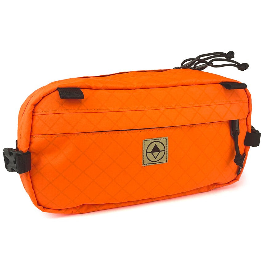 Front view of Pioneer 12 Hip Pack in EPX Blaze Orange with Belt - North St. Bags