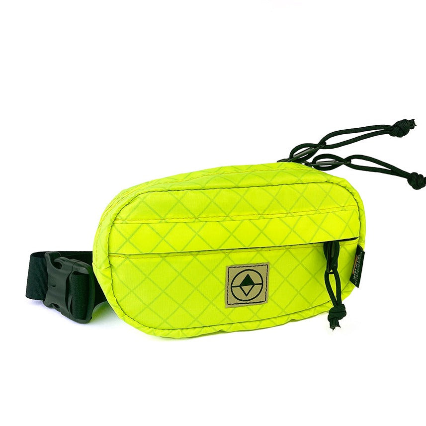 XS yellow leather Pocket bumbag