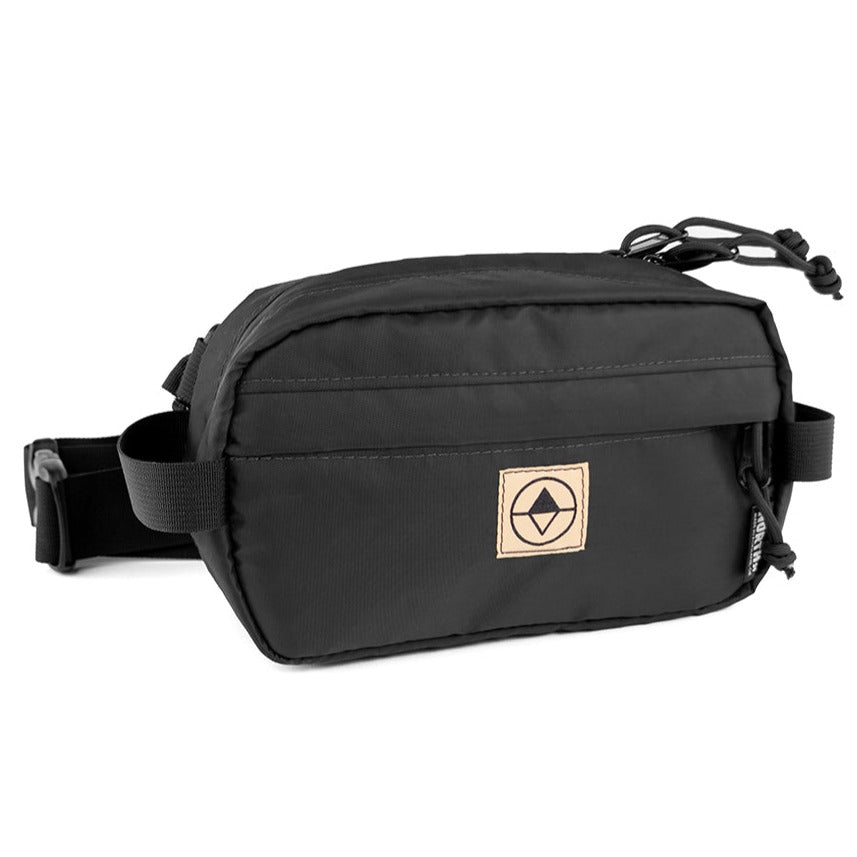 Front view of Pioneer 9 Hip Pack in EPX black - North St. Bags