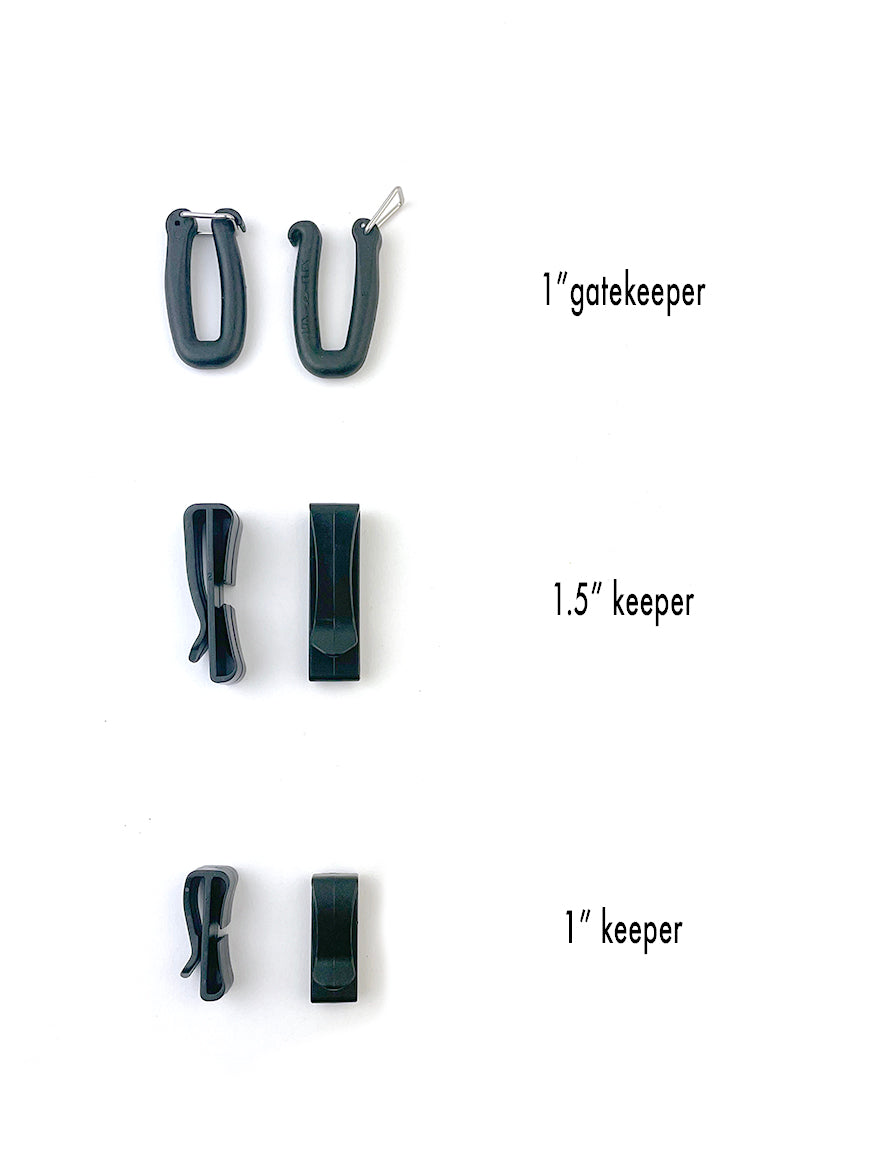 Replacement keeper parts with labels - North St. Bags