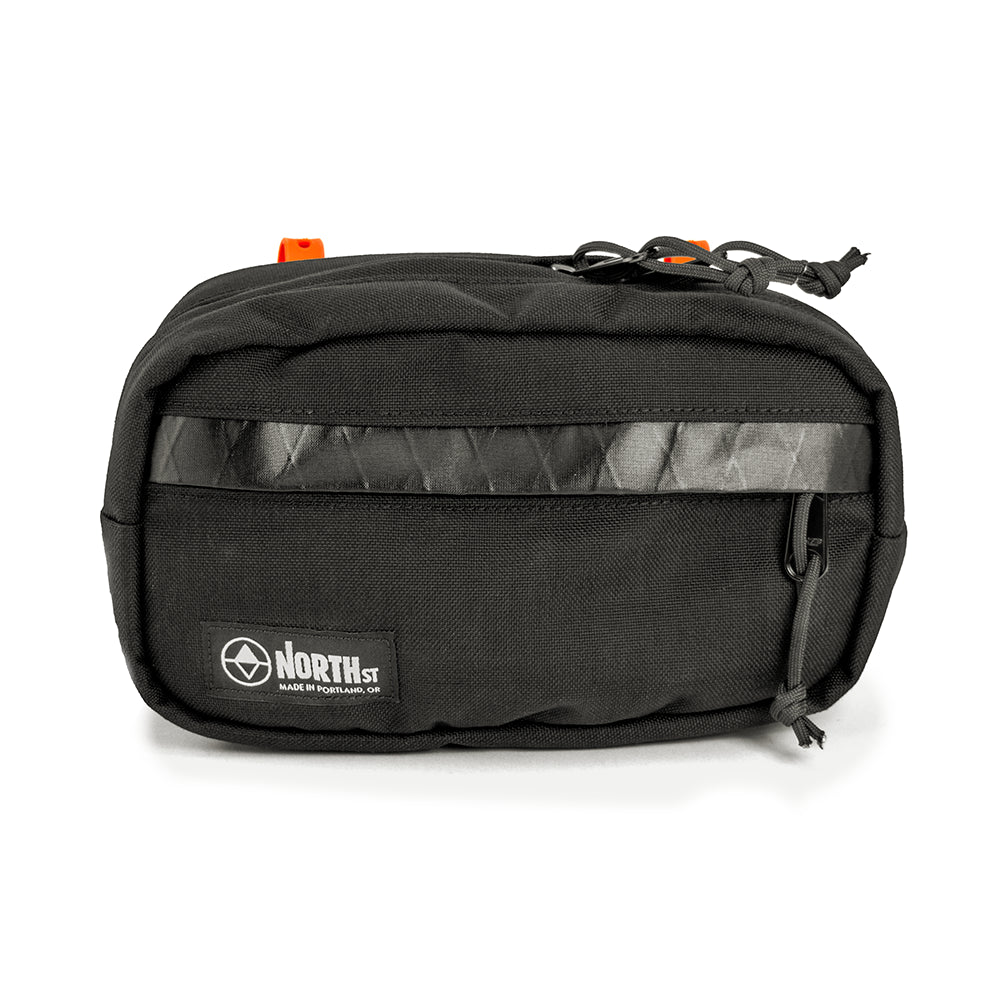 Front view of Pioneer 9 Handlebar Pack in Black