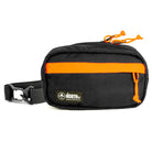 pioneer 9 hip pack in black with orange accent and north st label