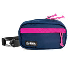 pioneer 9 hip pack in midnight with pink accent and north st label