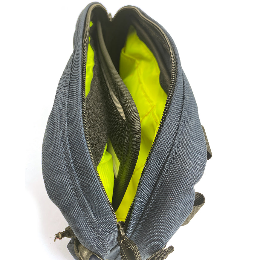 Interior view of hip pack with Shortstack EDC Organizer installed. - North St Bags all-groups