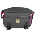 Front view of Roll-Top Trunk Bag in EPX Black and Pink - North St. Bags