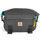 Front view of Roll-Top Trunk Bag in EPX Black and Teal - North St. Bags