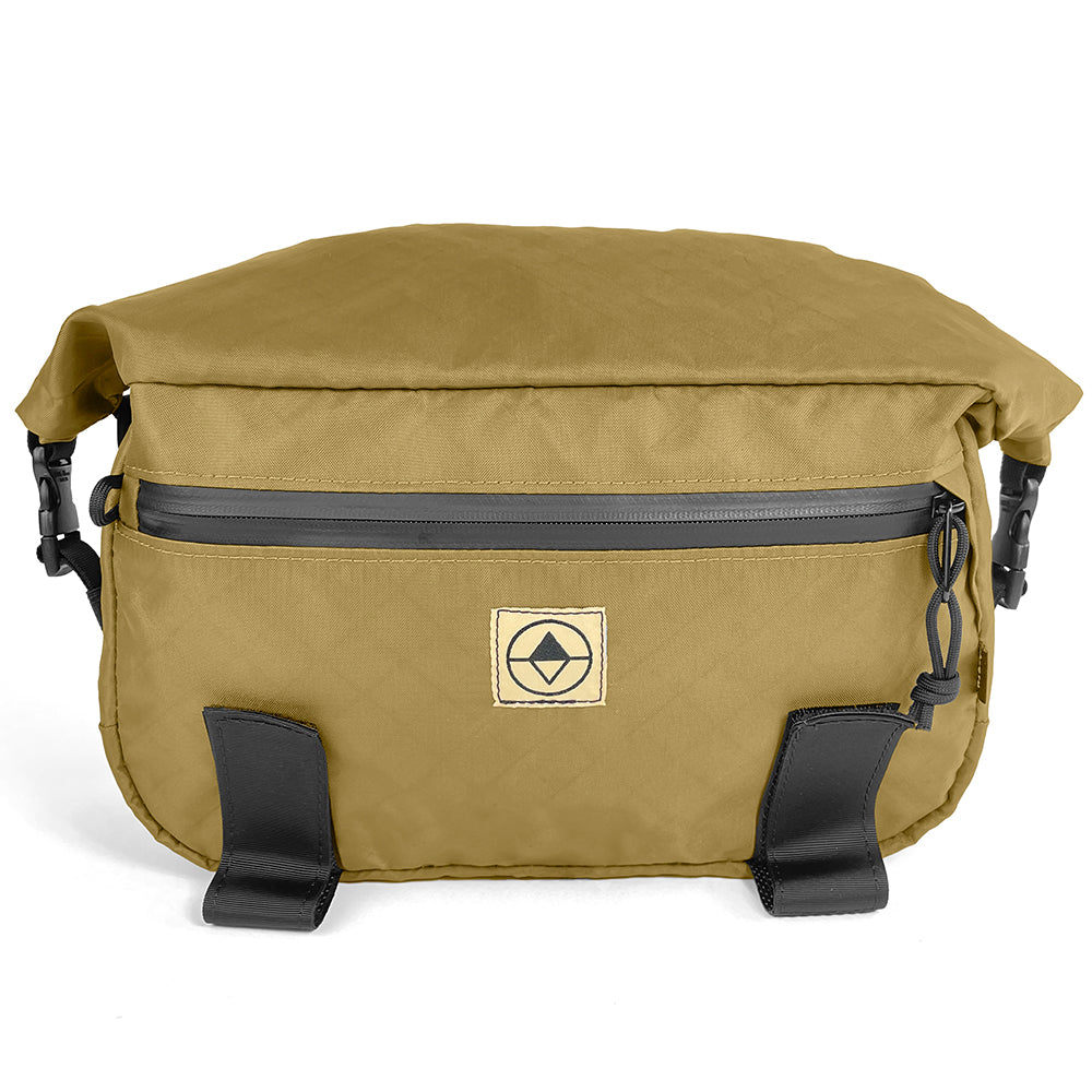 Front view of Roll-Top Trunk Bag in EPX Coyote - North St. Bags