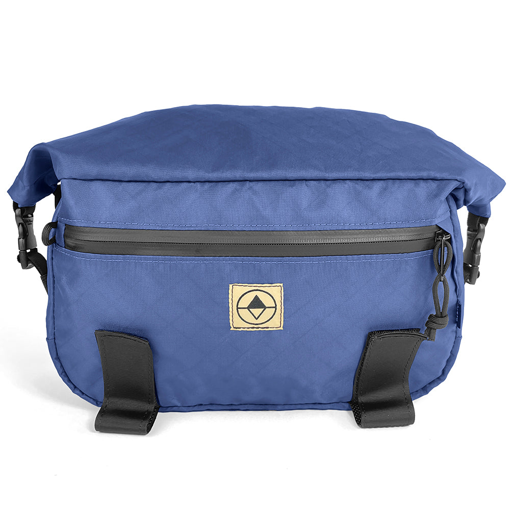 Front view of Roll-Top Trunk Bag in EPX Ocean Blue - North St. Bags