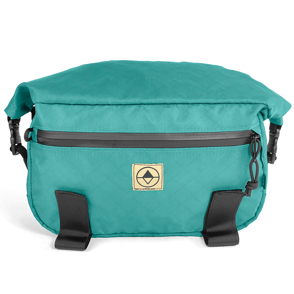 Front view of Roll-Top Trunk Bag in EPX Teal - North St. Bags