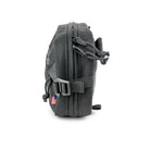 side view of sling pack by North St in black