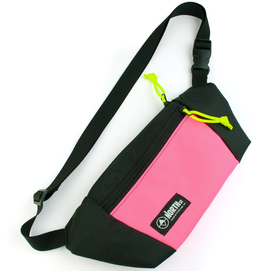 sling pouch by North St Bags in hot pink