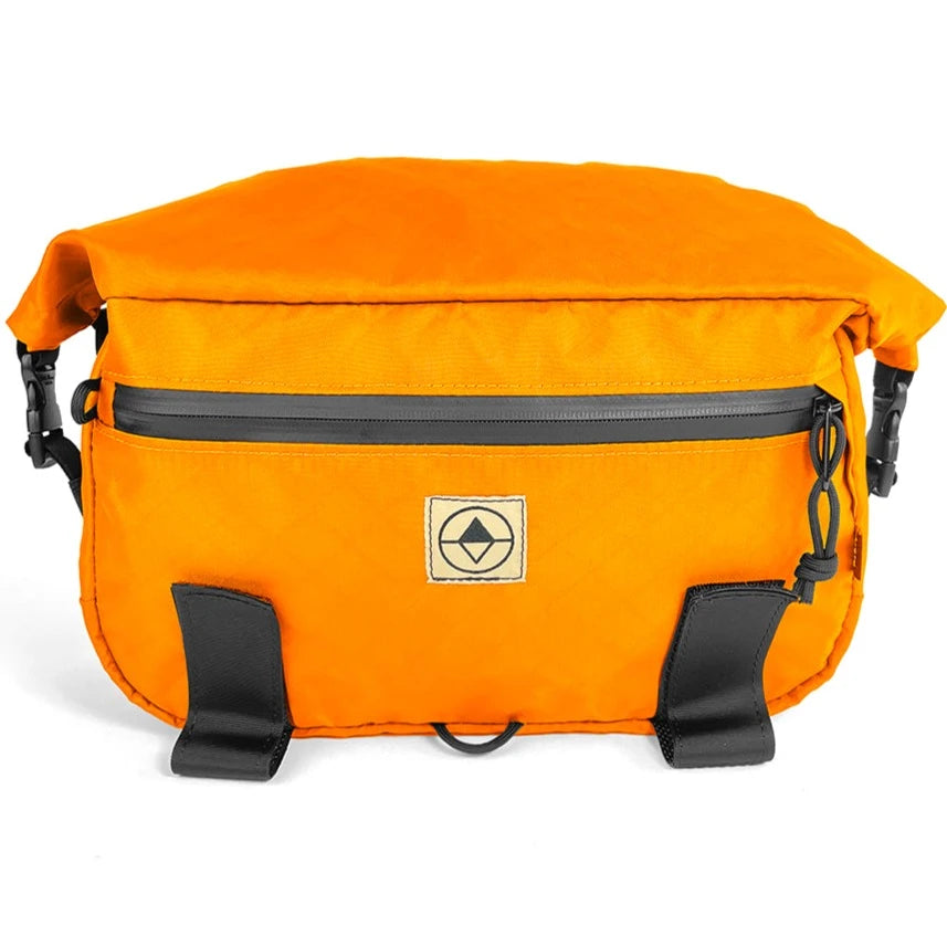 Front view of Roll-Top Trunk Bag in EPX Blaze Orange - North St. Bags